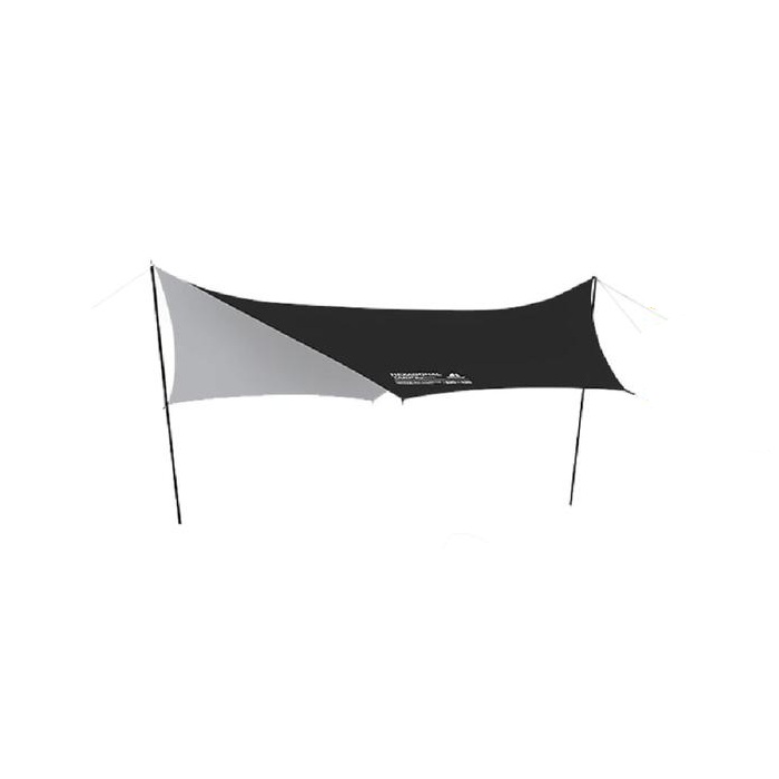 Flysheet Hexagonal SHINETRIP Black Canopy Tent Awning Camping Outdoor