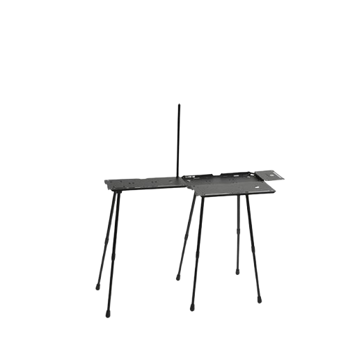 Meja Lipat Camping Outdoor ISE MOUNT Meja Tool Box Folding Table with Light Stand Expansion Base