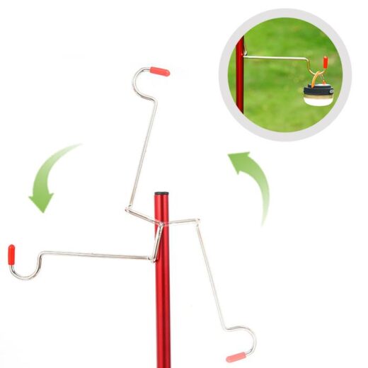 Tiang Lampu Gantung Camping Campervan Folding Lamp Pole Light Stand Outdoor Hiking Mendaki - Image 3