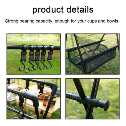 Rak Gantung Pengering Portable Camping Outdoor Drying Storage Rack - Image 4