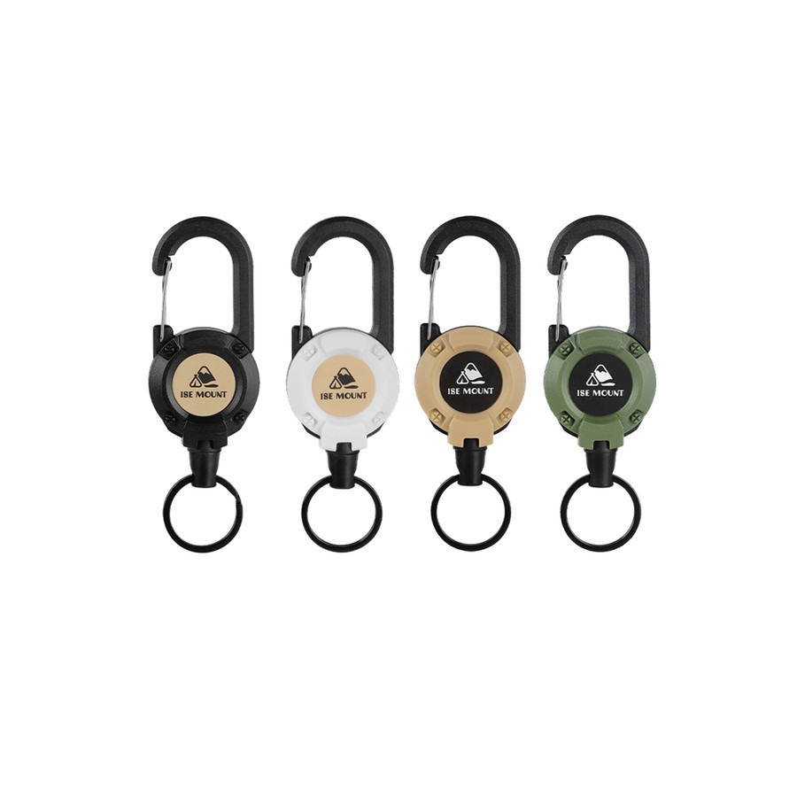 Buckle Easy Pull Tactical Wire Rope ISE MOUNT Gantungan Kunci Multifungsi Hook Carabiner Camping Outdoor Hiking Mendaki