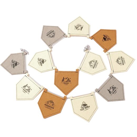 Bendera Motif Pentagonal ISE MOUNT Flags Camping Outdoor Hiasan Aksesoris Dekorasi Bendera Segitiga Tenda Pentogonal