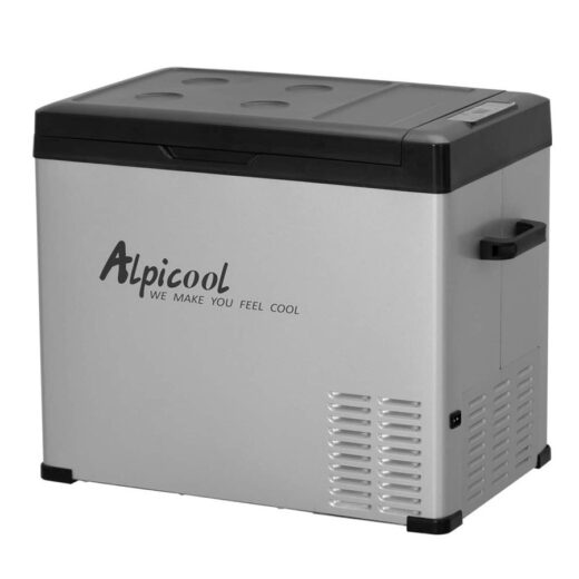 Kulkas Portable Alpicool C40 40L Freezer Mobil Campervan Motorhome Ice Tiger Car Refrigerator Compressor Refrigeneration Car Home Dual Use