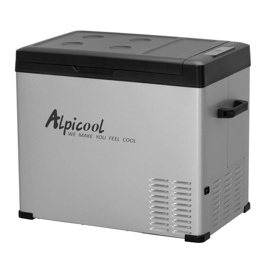 Kulkas Portable Alpicool C40 40L Freezer Mobil Campervan Motorhome Ice Tiger Car Refrigerator Compressor Refrigeneration Car Home Dual Use