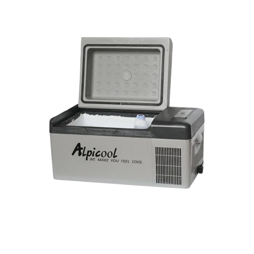 Kulkas Portable Alpicool C15 15L Freezer Mobil Campervan Motorhome  Ice Tiger Car Refrigerator Compressor Refrigeneration Car Home Dual Use