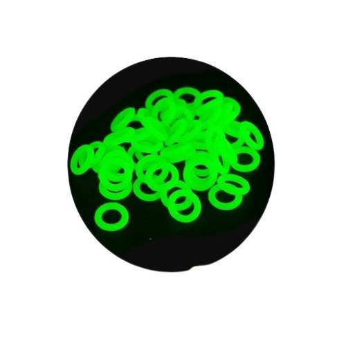 Ring Bulat Luminous ISE MOUNT Bahan Silika Gel Untuk Pasak Tenda Camping Kemah Outdoor
