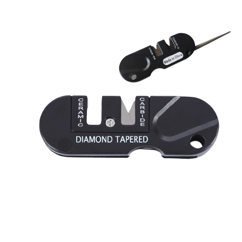 Pengasah Pisau Lipat Saku ISE MOUNT Knife Sharpener Camping Outdoor Hiking Mendaki