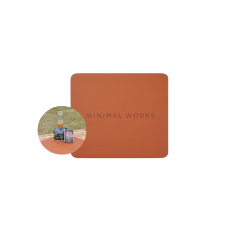 MINIMAL WORKS Awesome Pad Leather Table Mat Flame Retardant Camping Outdoor