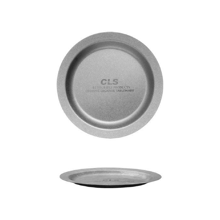 Piring Makan Camping 304 Stainless Steel CLS Dinner Plate Nesting Outdoor Mendaki