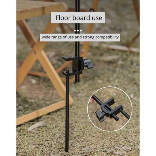 Tiang Lampu Gantung Camping Campervan Folding Lamp Pole Light Stand Outdoor Hiking Mendaki - Image 5