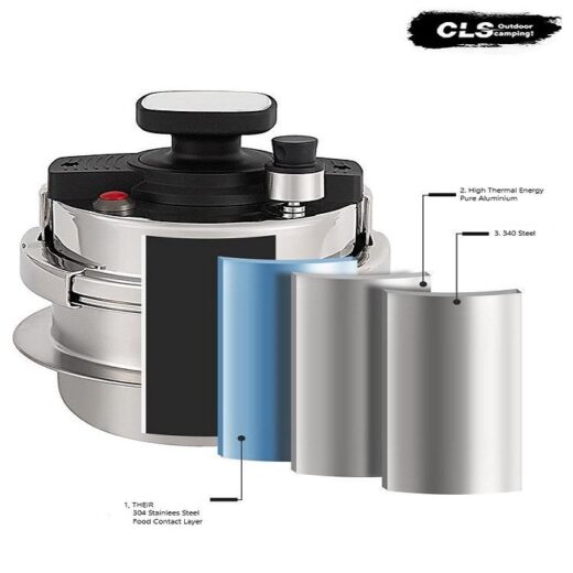 Pressure Cooker Presto CLS 1.2L Camping Cooking Soup Rice Cooker Outdoor Hiking Kompor Masak - Image 2