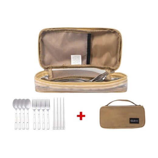 Peralatan Makan Set Alat Makan Camping CLS Nesting Outdoor Hiking Mendaki