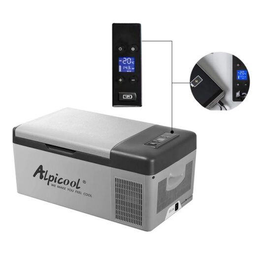 Kulkas Portable Alpicool C20 20L Freezer Mobil Campervan Motorhome  Ice Tiger Car Refrigerator Compressor Refrigeneration Car Home Dual Use - Image 3