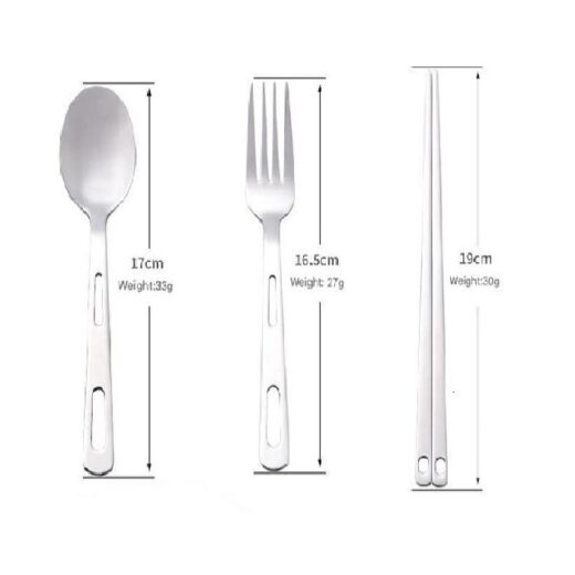 Peralatan Makan Set Alat Makan Camping CLS Nesting Outdoor Hiking Mendaki - Image 2