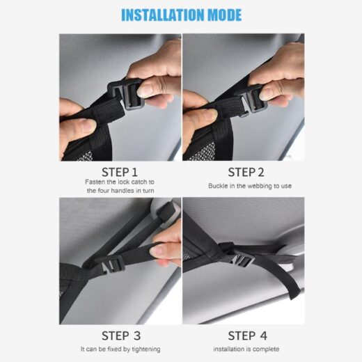 Car Storage Net Jaring Plafon Atap Mobil Kantong Jaring Campervan Storage Net - Image 5