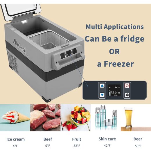 Kulkas Portable Alpicool CF45 45L Freezer Mobil Campervan Motorhome - Image 3
