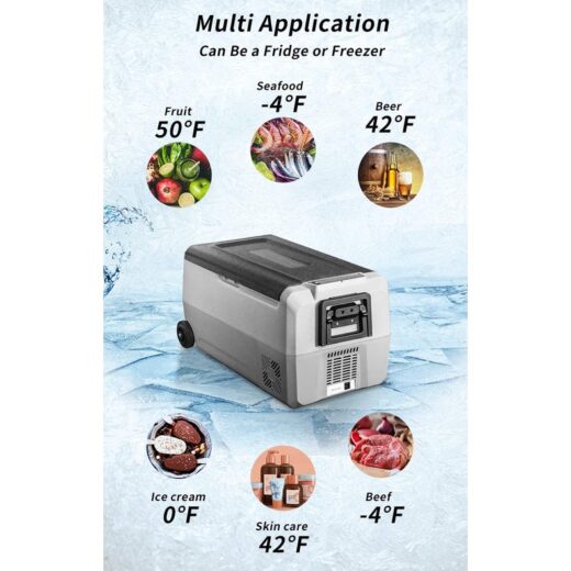 Kulkas Portable Alpicool T36 36L Freezer Mobil Campervan Motorhome Kulkas Vaksin Ice Tiger Car Refrigerator Compressor Refrigeneration Car Home Dual Use - Image 2