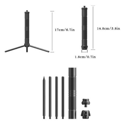 Tripod Aluminium Alloy Multifungsi Light Stand Camera Camping Outdoor Tripod Lampu Kamera HP - Image 2