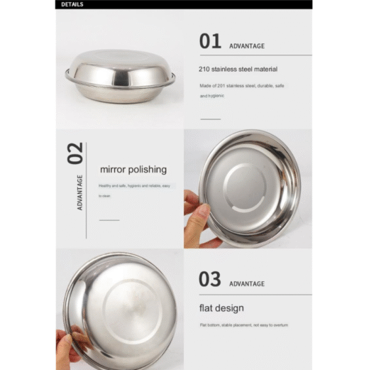 Set Piring Makan Camping 17Pcs 22Pcs Stainless Steel Nesting Outdoor Mendaki - Image 2