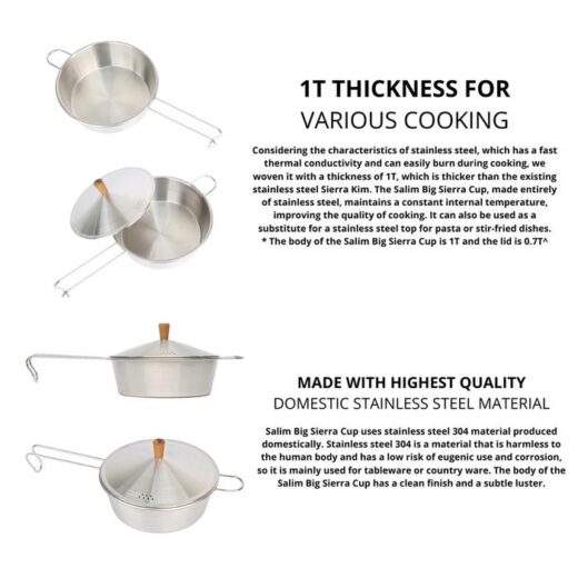 MINIMAL WORKS Sallim Big Sierra Cup Panci Masak Cookware Camping Cooking - Image 3