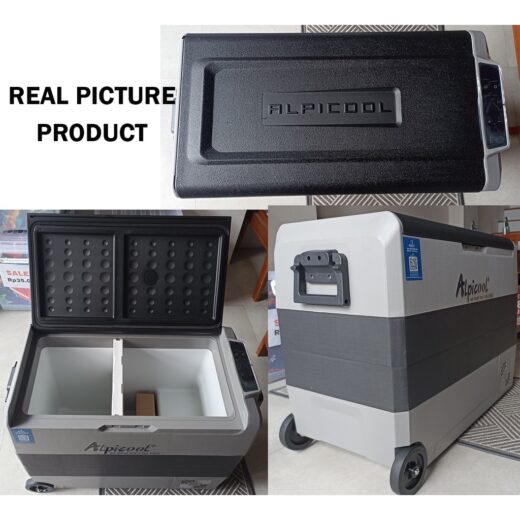 Kulkas Portable Alpicool T60 60L Freezer Mobil Campervan Motorhome Kulkas Vaksin Ice Tiger Car Refrigerator Compressor Refrigeneration Car Home Dual Use - Image 3