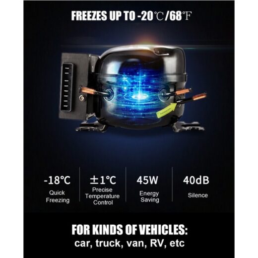 Kulkas Portable Alpicool C20 20L Freezer Mobil Campervan Motorhome  Ice Tiger Car Refrigerator Compressor Refrigeneration Car Home Dual Use - Image 2