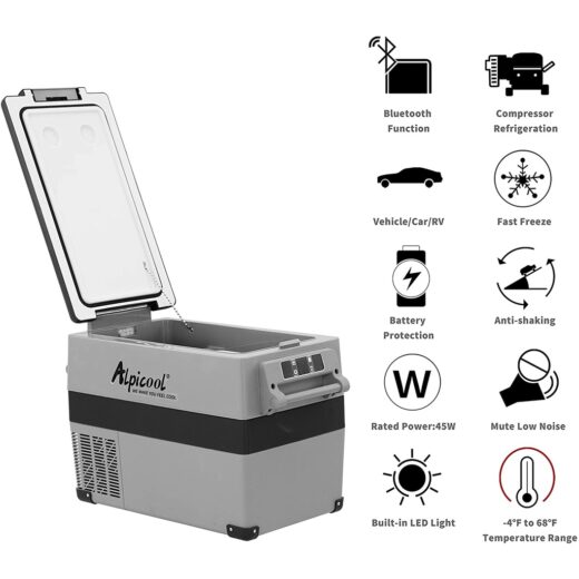 Kulkas Portable Alpicool CF45 45L Freezer Mobil Campervan Motorhome - Image 4