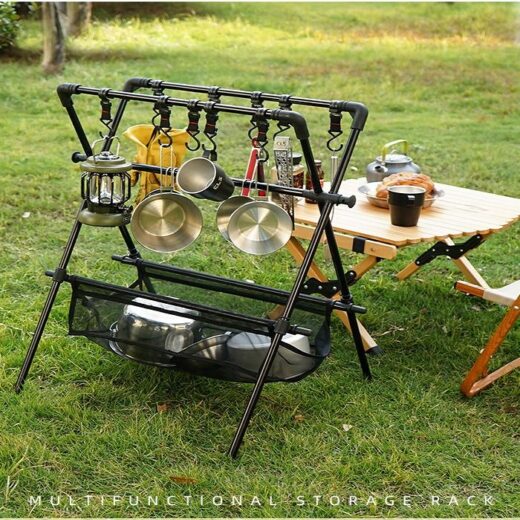 Rak Gantung Pengering Portable Camping Outdoor Drying Storage Rack - Image 5