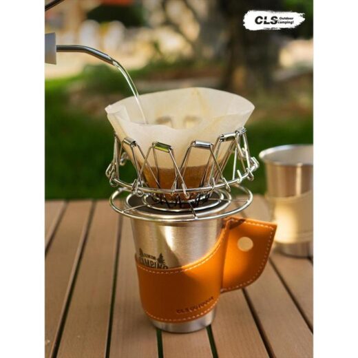 CLS Coffee Drip Rack 304 Stainless Steel Filter Kopi Camping Outdoor - Image 3