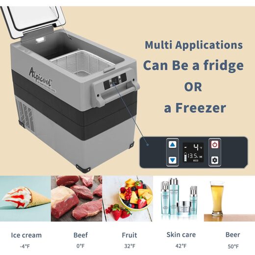 Kulkas Portable Alpicool CF55 55L Freezer Mobil Campervan Motorhome - Image 2