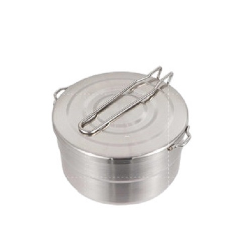Panci Multifungsi Stainless Steel Bento 1,5L Nesting Alat Masak Outdoor Camping Hiking Mendaki