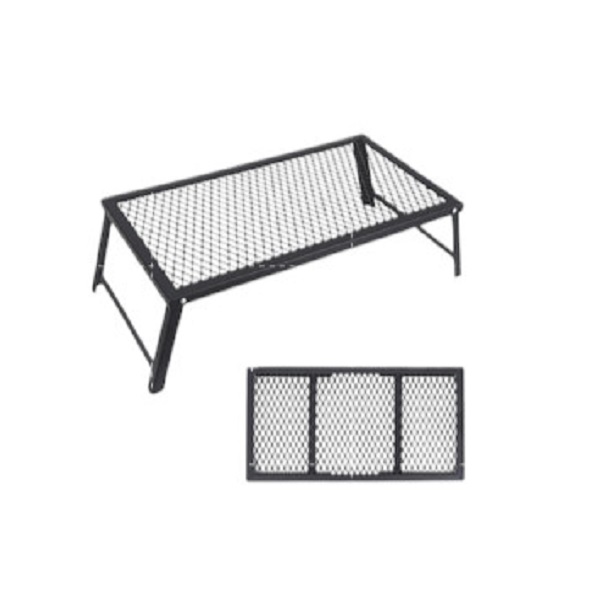 Meja Lipat Portable Folding Net Table Camping Mesh Drain Rack Hiking Meja BBQ