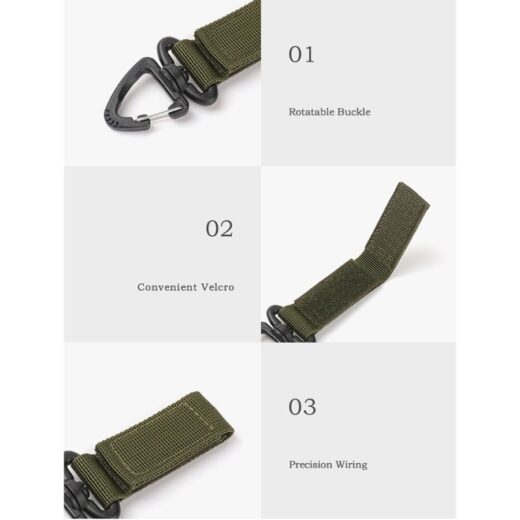 Gesper Gantung Multifungsi ISE MOUNT Outdoor Tactical Backpack Hanging Gantungan Buckle 360 Rotation Hiking Mendaki - Image 5