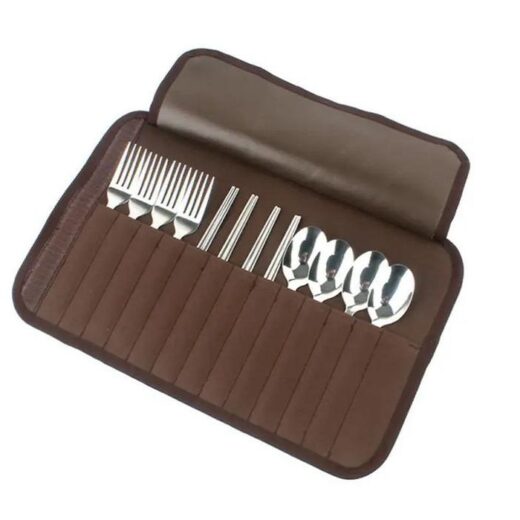 Set Alat Makan Camping Peralatan Makan CLS Nesting Outdoor Hiking Mendaki Cooking - Image 4