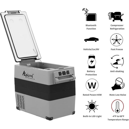 Kulkas Portable Alpicool CF55 55L Freezer Mobil Campervan Motorhome - Image 4