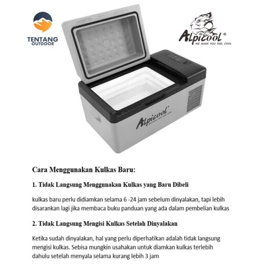 Kulkas Portable Alpicool T36 36L Freezer Mobil Campervan Motorhome Kulkas Vaksin Ice Tiger Car Refrigerator Compressor Refrigeneration Car Home Dual Use - Image 4