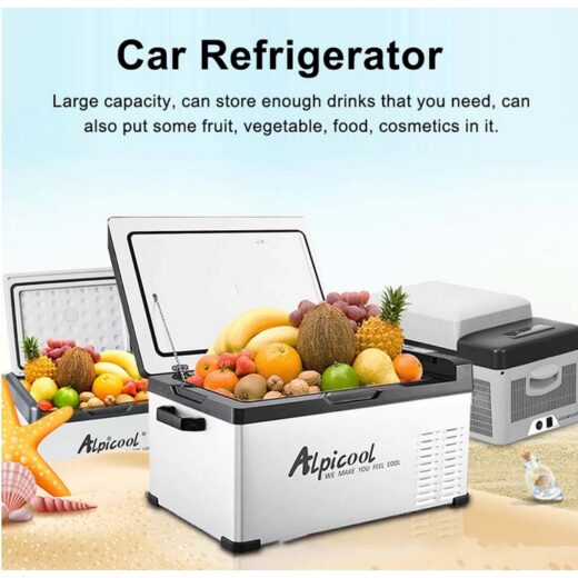 Kulkas Portable Alpicool C30 30L Freezer Mobil Campervan Motorhome Ice Tiger Car Refrigerator Compressor Refrigeneration Car Home Dual Use - Image 6