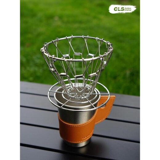 CLS Coffee Drip Rack 304 Stainless Steel Filter Kopi Camping Outdoor - Image 4