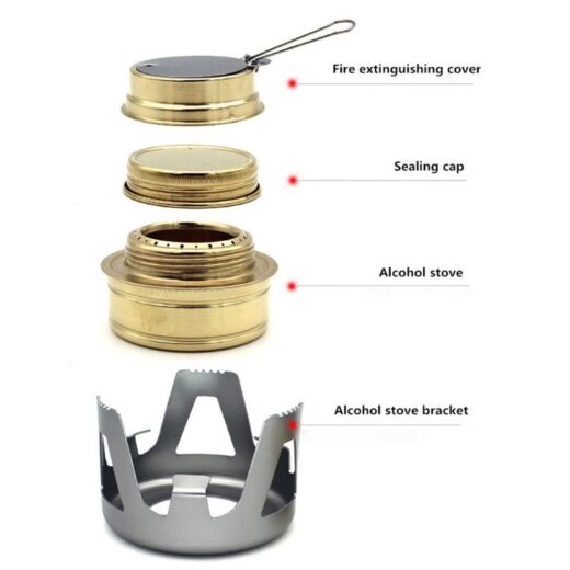 Kompor Mini Portable Camping ISE MOUNT Kompor Alcohol Stove Hiking Outdoor - Image 3