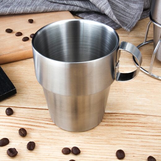 Gelas Stainless Steel 304 Camping Cup Portable 4 Pcs Outdoor Hiking - Image 3