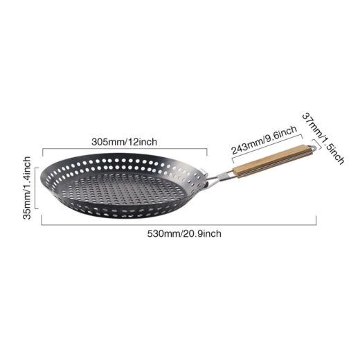 Wajan Teflon Frying Pan BBQ Alat Masak Camping Outdoor Hiking - Image 4