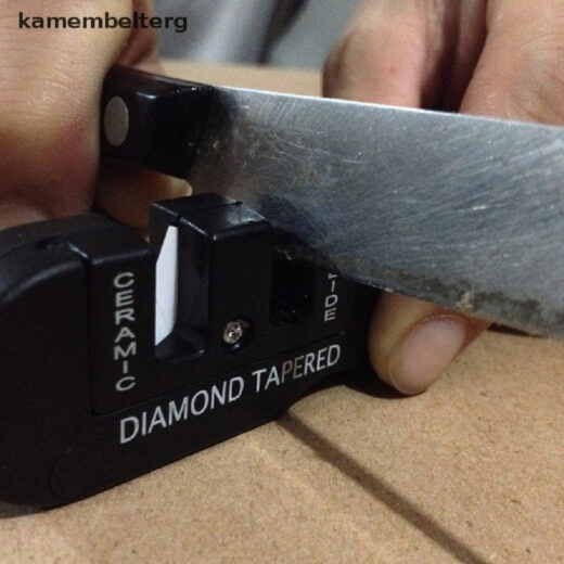 Pengasah Pisau Lipat Saku ISE MOUNT Knife Sharpener Camping Outdoor Hiking Mendaki - Image 2