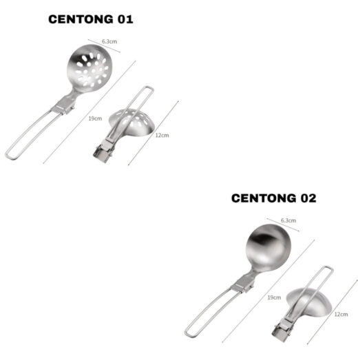 Spatula Lipat Mini Folding ISE MOUNT Spatula Alat Masak Stainless Steel Camping Outdoor Hiking Mendaki - Image 6