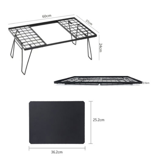 Meja Lipat IGT ISE MOUNT Camping Shelf Portable Camping Outdoor Mesh Drain Rack - Image 2