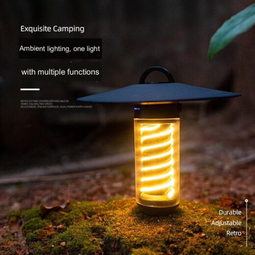 Lampu Tenda Camping Portable Flashlight Hanging Tent Lampu Kemah Outdoor Hiking Mendaki - Image 2