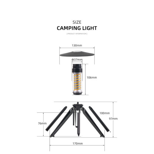 Lampu Tenda Camping Portable Flashlight Hanging Tent Lampu Kemah Outdoor Hiking Mendaki - Image 3
