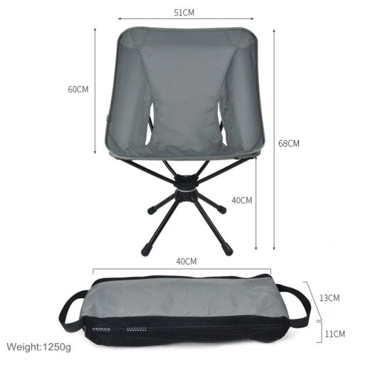 Kursi Lipat CAMPLEADER Moonchair 360 Portable Ultra Light Camping Kursi Kemah - Image 2