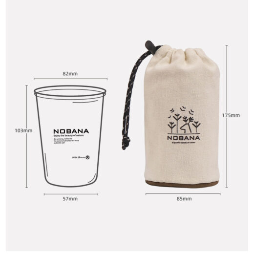 Gelas Camping CAMPLEADER Camping Cup Portable 4 Pcs Campervan Hiking Nobana - Image 3