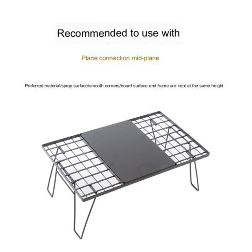 Meja Lipat IGT ISE MOUNT Camping Shelf Portable Camping Outdoor Mesh Drain Rack - Image 4