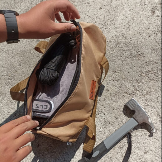 Tas Penyimpanan Peralatan Camping ISE MOUNT Tent Storage Bag Outdoor Hiking Tas Pasak Palu Kemah - Image 6